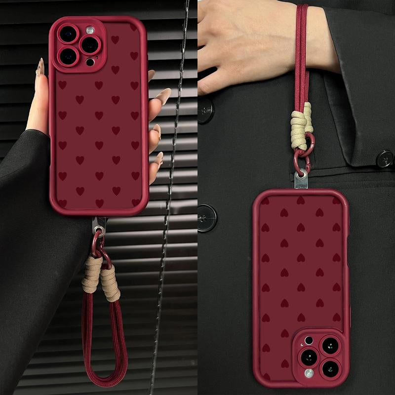 Stylish Heart Pattern Phone Case for iPhone and Samsung - Ultimate Shockproof Protection for Your Device