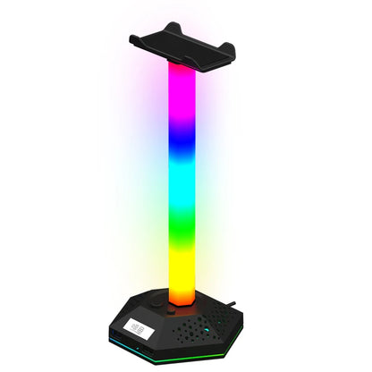 Elevate Your Gaming Setup with the RGB Gaming Headphone Stand - Stylish Desktop Earphone Holder for Gamers