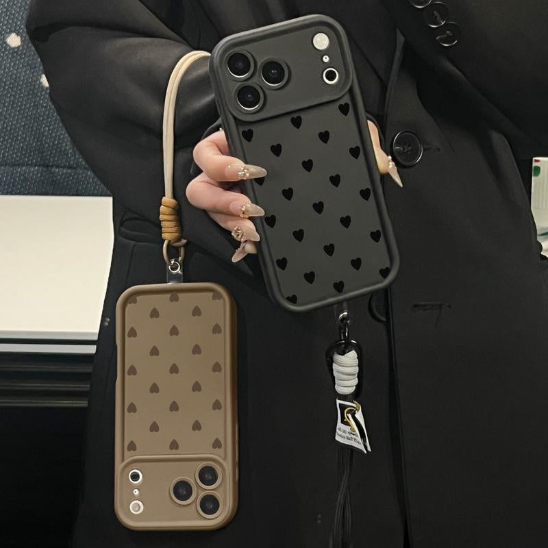 Stylish Heart Pattern Phone Case for iPhone and Samsung - Ultimate Shockproof Protection for Your Device