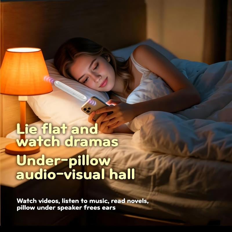 Experience Blissful Sleep with Bluetooth Under Pillow Speakers - Bone Conduction & 3D White Noise Technology