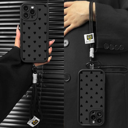 Stylish Heart Pattern Phone Case for iPhone and Samsung - Ultimate Shockproof Protection for Your Device