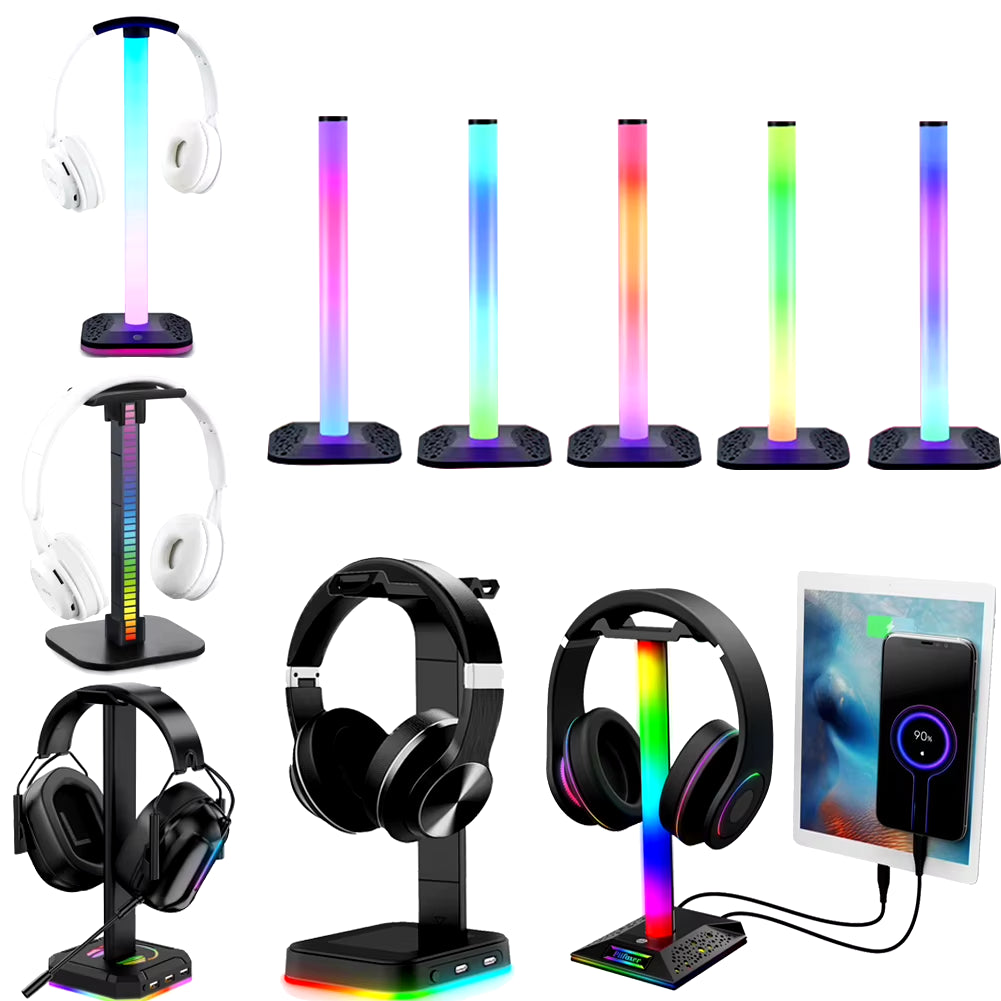 Elevate Your Gaming Setup with the RGB Gaming Headphone Stand - Stylish Desktop Earphone Holder for Gamers