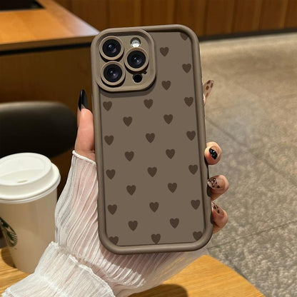 Stylish Heart Pattern Phone Case for iPhone and Samsung - Ultimate Shockproof Protection for Your Device