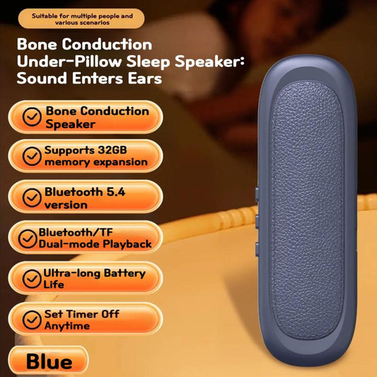 Experience Blissful Sleep with Bluetooth Under Pillow Speakers - Bone Conduction & 3D White Noise Technology
