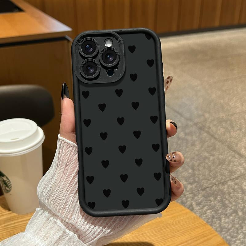 Stylish Heart Pattern Phone Case for iPhone and Samsung - Ultimate Shockproof Protection for Your Device