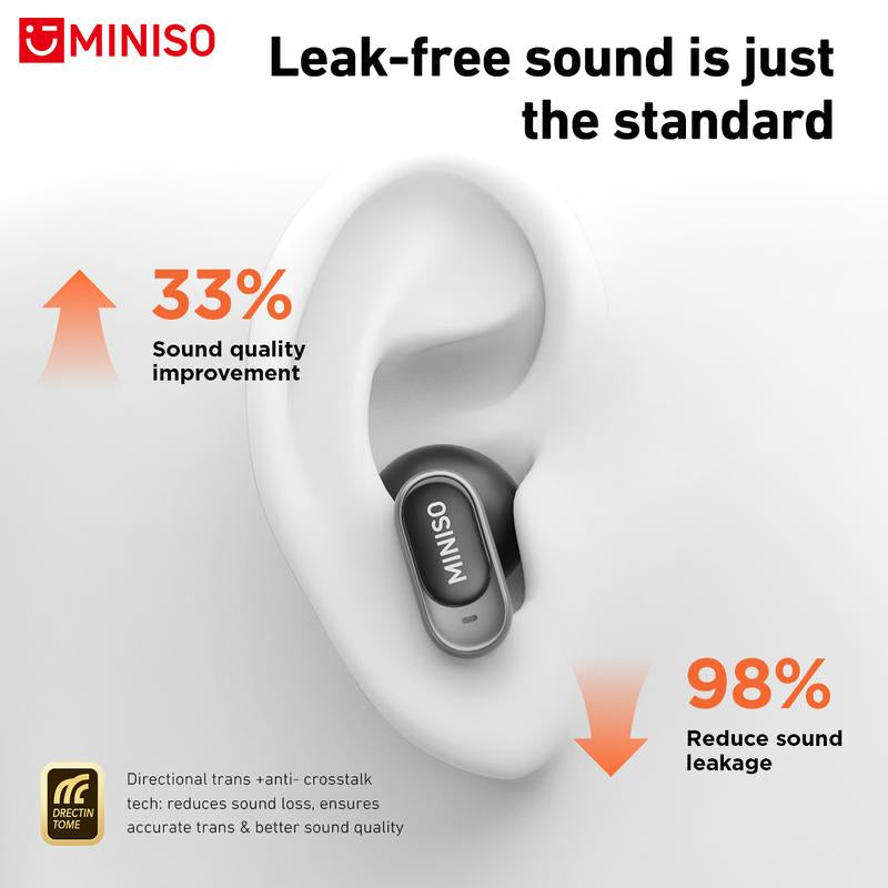 Experience Superior Sound with MINISO MS105 Wireless Bluetooth 6.0 Earbuds - Perfect for Office, Sports, and Gaming!