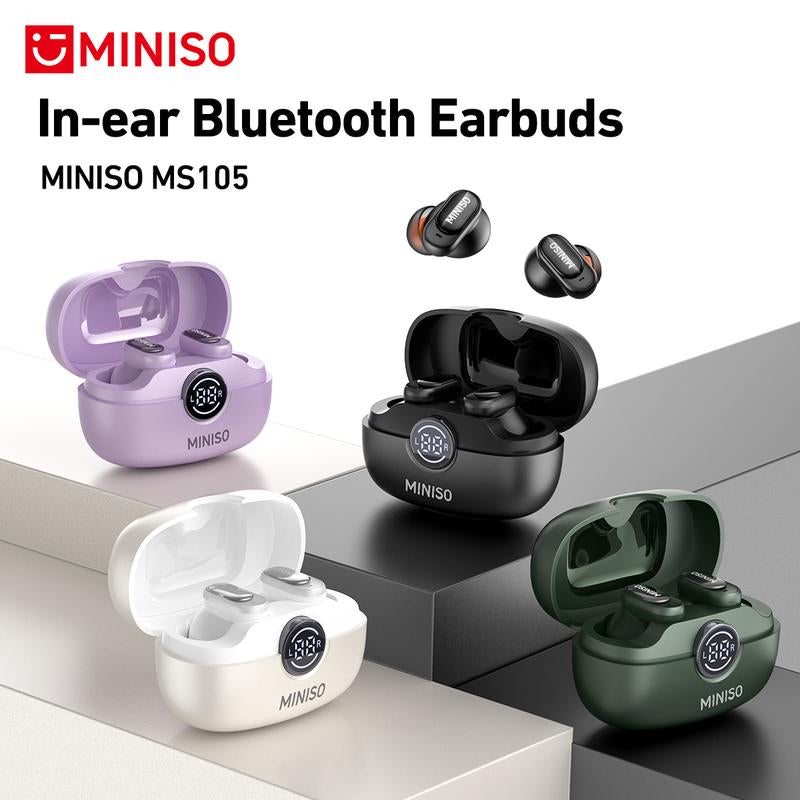 Experience Superior Sound with MINISO MS105 Wireless Bluetooth 6.0 Earbuds - Perfect for Office, Sports, and Gaming!