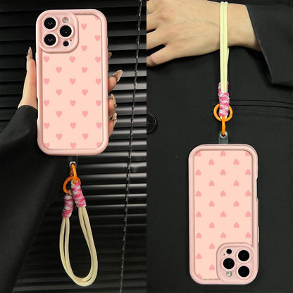 Stylish Heart Pattern Phone Case for iPhone and Samsung - Ultimate Shockproof Protection for Your Device
