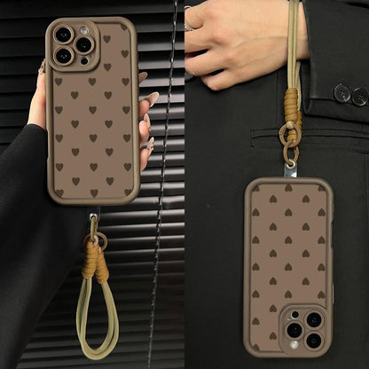 Stylish Heart Pattern Phone Case for iPhone and Samsung - Ultimate Shockproof Protection for Your Device